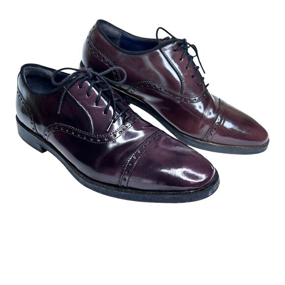 Cole Haan Other - Cole Haan Grand OS Mens Perforated Cap Toe Dress Shoes in Bloodstone 9.5M